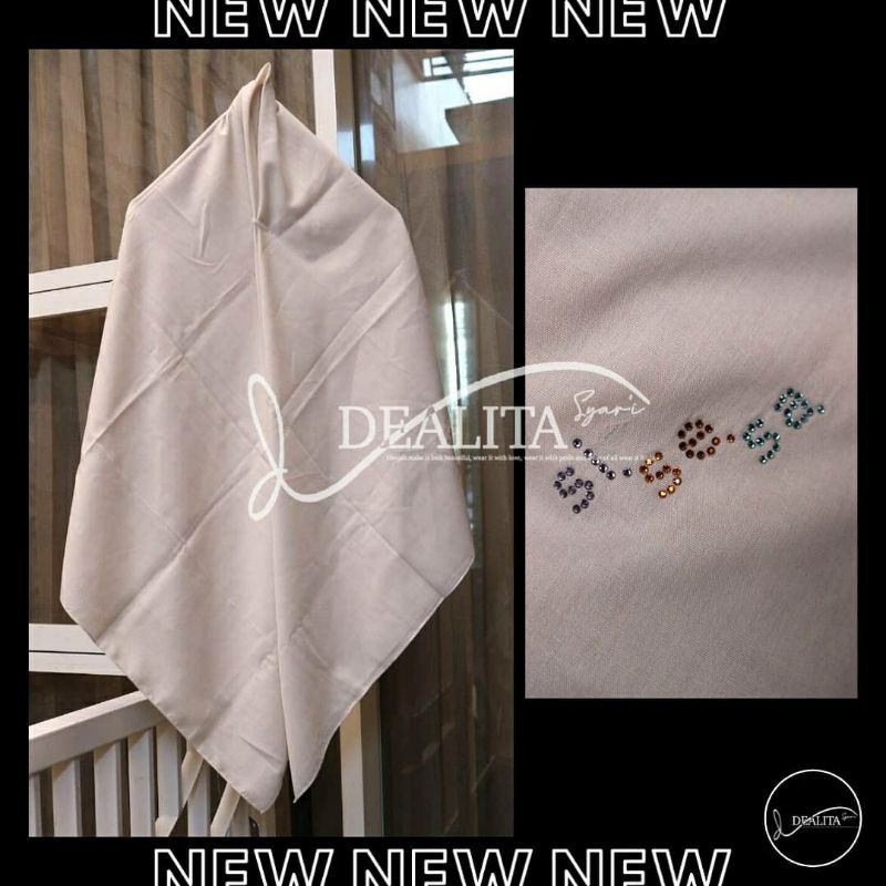 [SISESA]NEW KHIMAR ORIGINAL SCARF SISESA BERLOGO SWAROVSKI