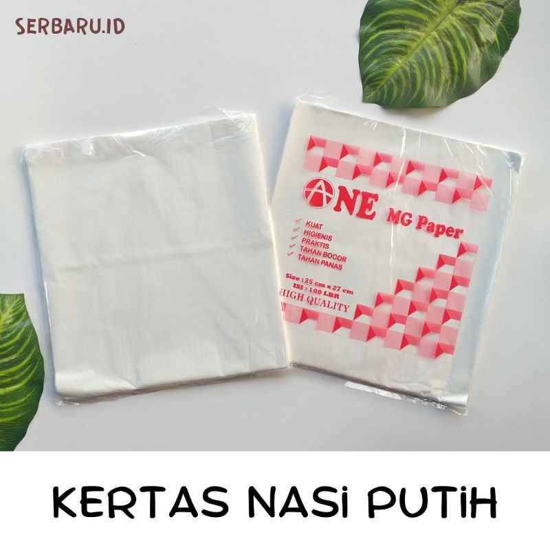 

Kertas Nasi kfc 25x27 cm 100lmbr