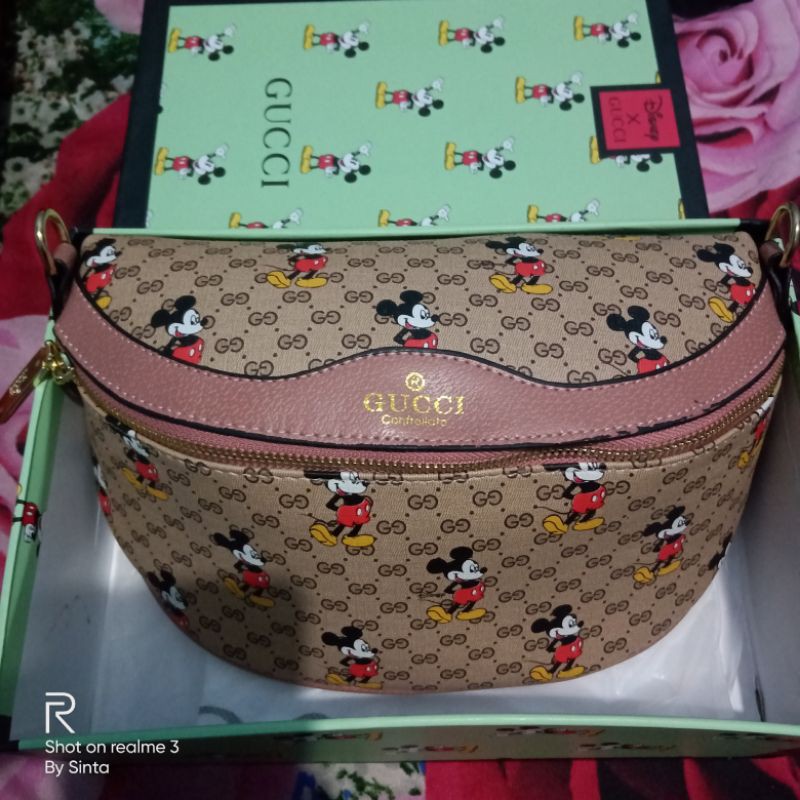 Waistbag gucci mickey free box