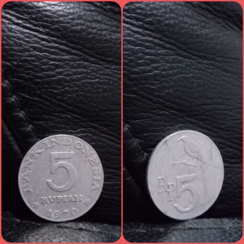 uang koin Rp 5 rupiah kuno coin 1970 indonesia