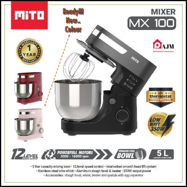 mixer roti MITO MX500 5 Liter - standing mixer jumbo mito MX 100 ganti MX-500