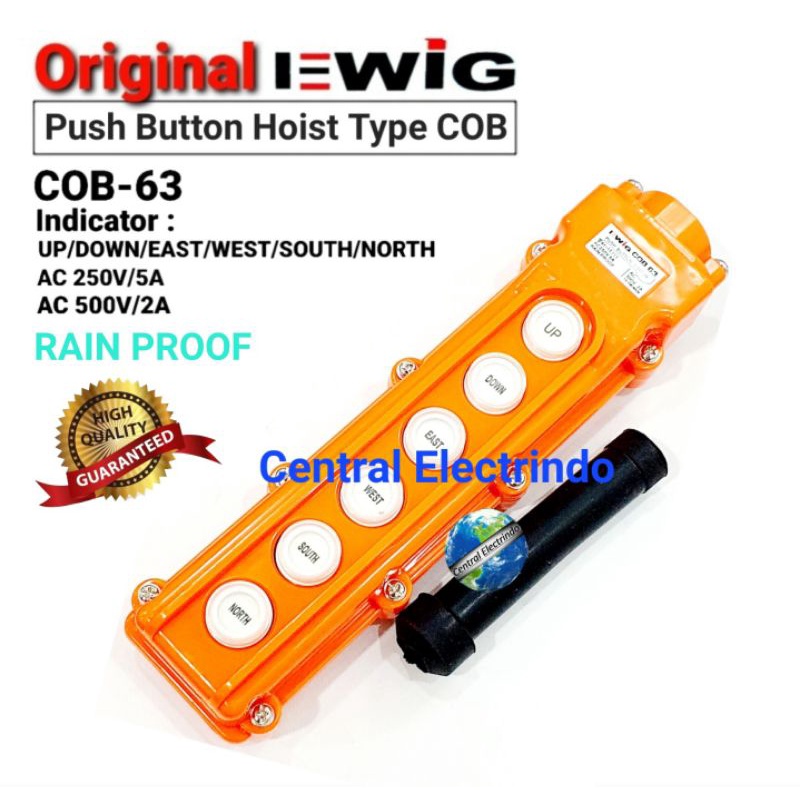 Push Button Hoist 6 Tombol COB-63 EWIG.