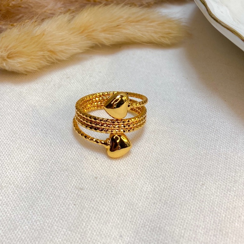 Cincin Xuping Yaxiya tumpuk murah