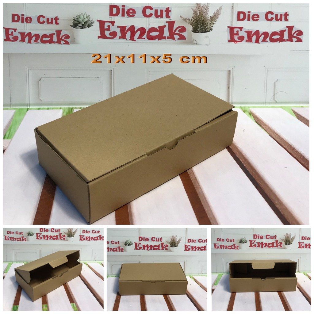 

kardus uk.21x11x5 cm kotak box karton Die Cut
