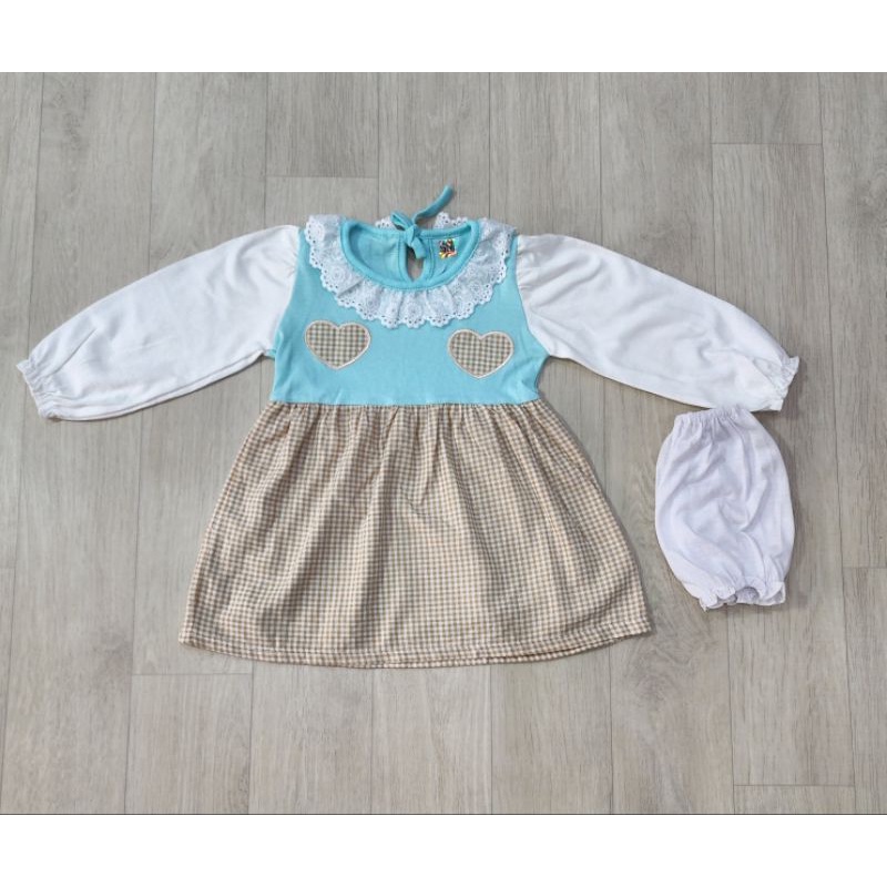 sofiebabyshop set dress tangan panjang