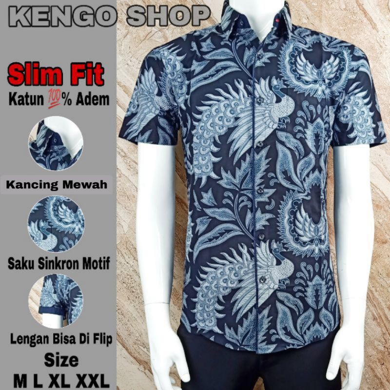 KEMEJA BATIK PRIA YUDHISTIRA SLIMFIT PREMIUM SEBA Batik