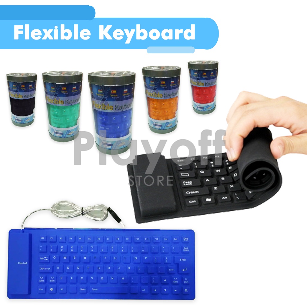 KEYBOARD FLEKSIBEL USB - FLEXIBLE KEYBOARD USB