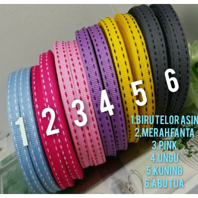 

PER METER PITA LIST BINTIK LEBAR 1CM