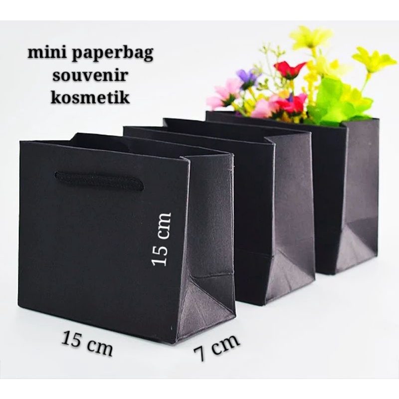 

LUXURY PAPERBAG SUPER BLACK SOLID . .merchandise.gift.kosmetik.