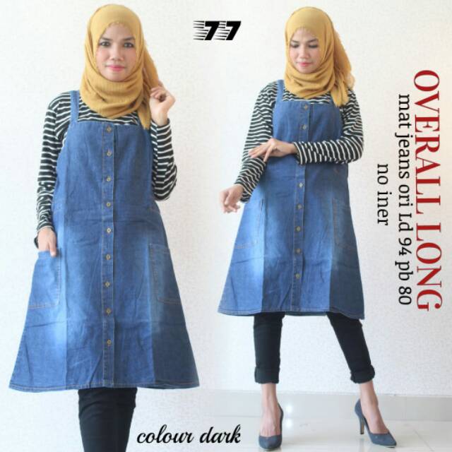 Overall jeans no iner halus