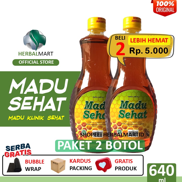 

(PAKET HEMAT 2 BOTOL) Madu Sehat 640ml Madu Murni by Klinik Sehat | Madu Obat Segala Macam Penyakit - READY STOCK