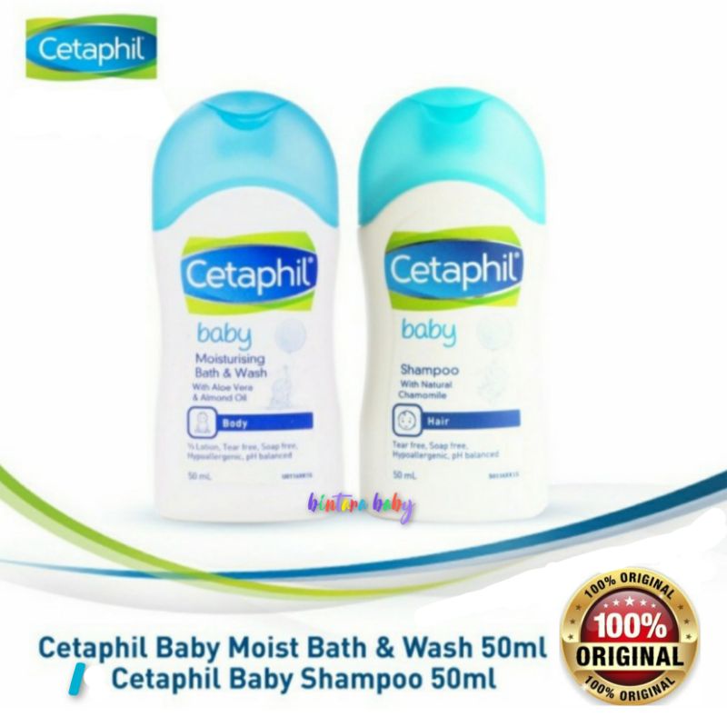 Cetaphil Baby Sabun Bayi Moisturising / Cetaphil Shampoo Bayi Travel Size Cetaphil