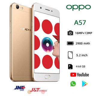 Jual cod baru oppo a57 4/64gb, garansi distributor murah 4G android