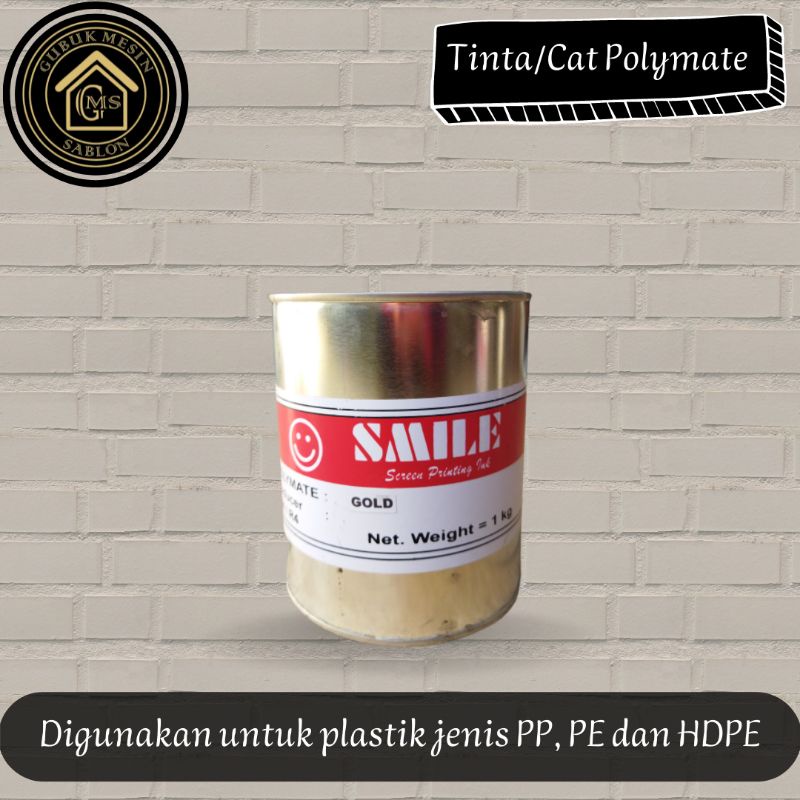 

[GOLD] Tinta/Cat Polymate untuk Plastik Kemasan 1kg