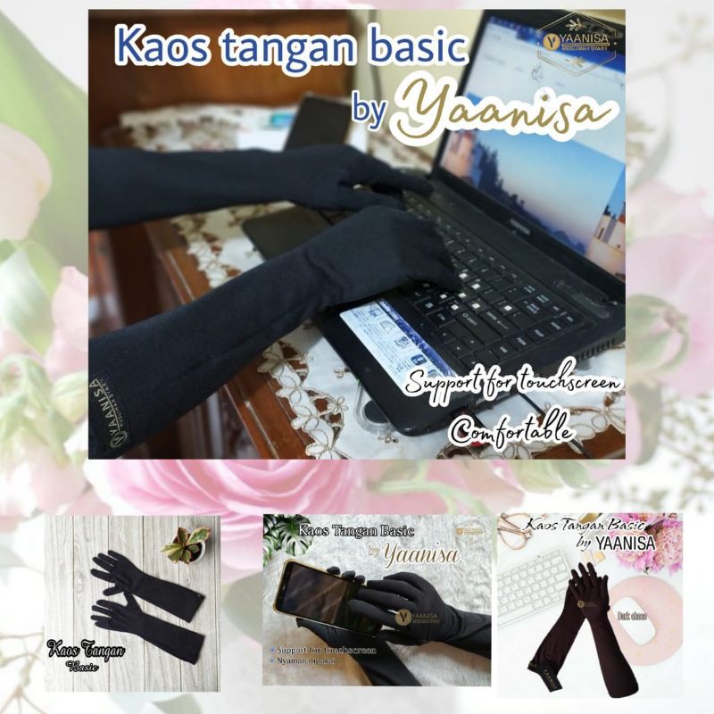 Kaos tangan akwat  touchsreen, sarung tangan wanita, kaos tangan hp, kaos tangan hijab, kaos tangan 
