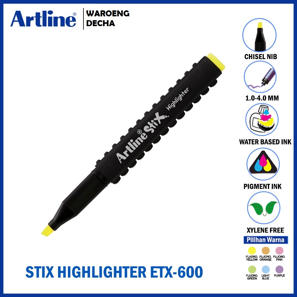 

STABILLO ARTLINE Spidol Highlighter Stix Marker ETX-600