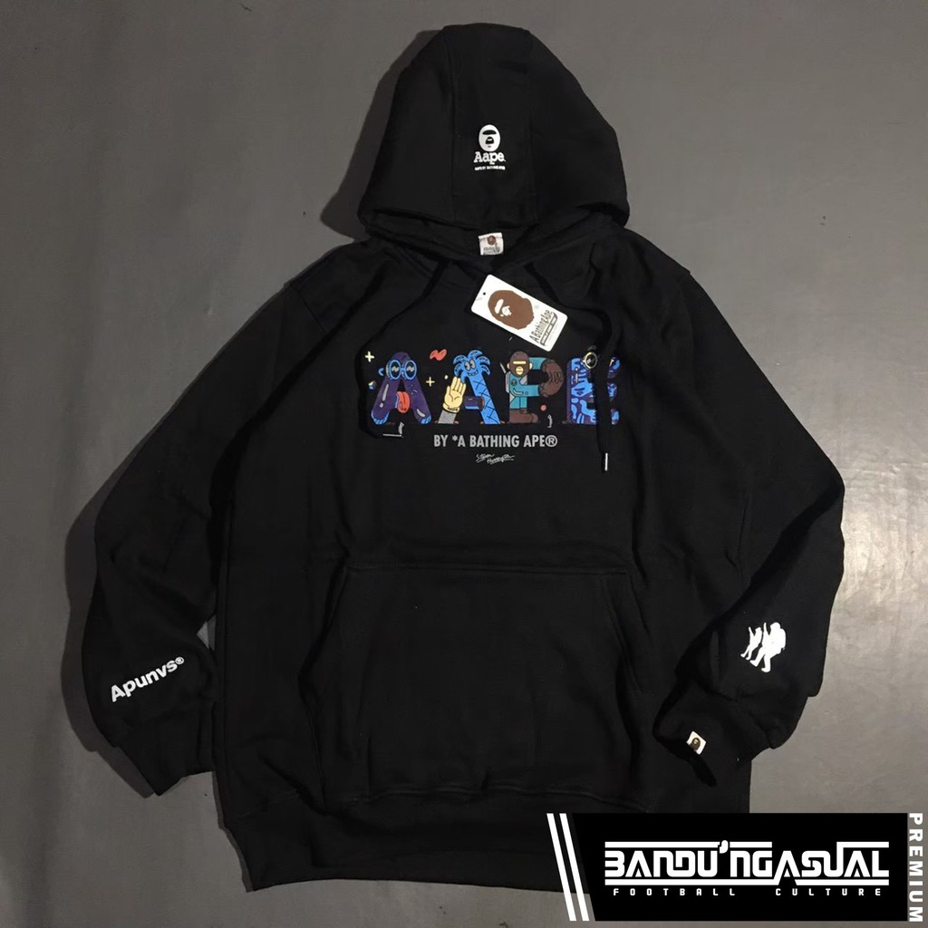 HOODIE AAPE BY A BATHING APE (BLACK)