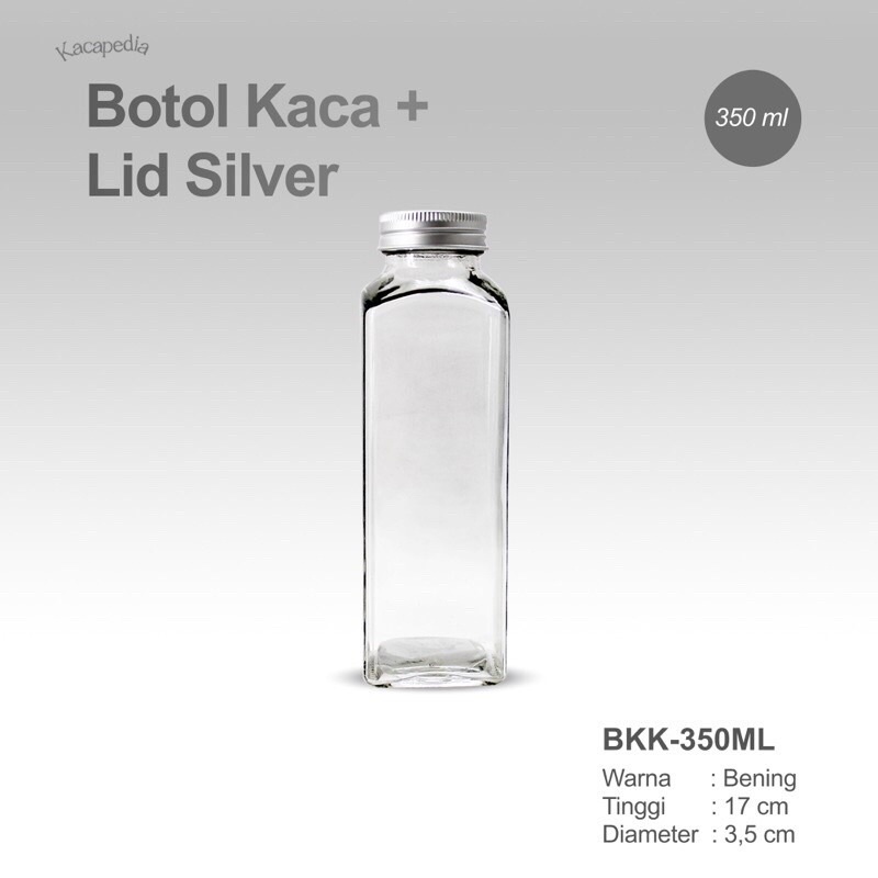 Botol Kaca 350 ML - Botol Kopi Teh - Botol Minum