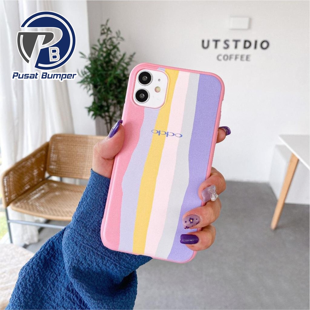 SS046 SOFTCASE RAINBOW OPPO A31 A8 A9 A5 A15 A15S A16 A52 A92 A53 A33 2020 A74 A95 RENO 4 4F 5F A54 A94 A36 A76 9i PB265-SS046