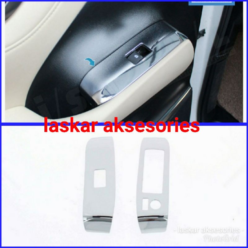 ring / panel power window chrome / front power window toyota alphard