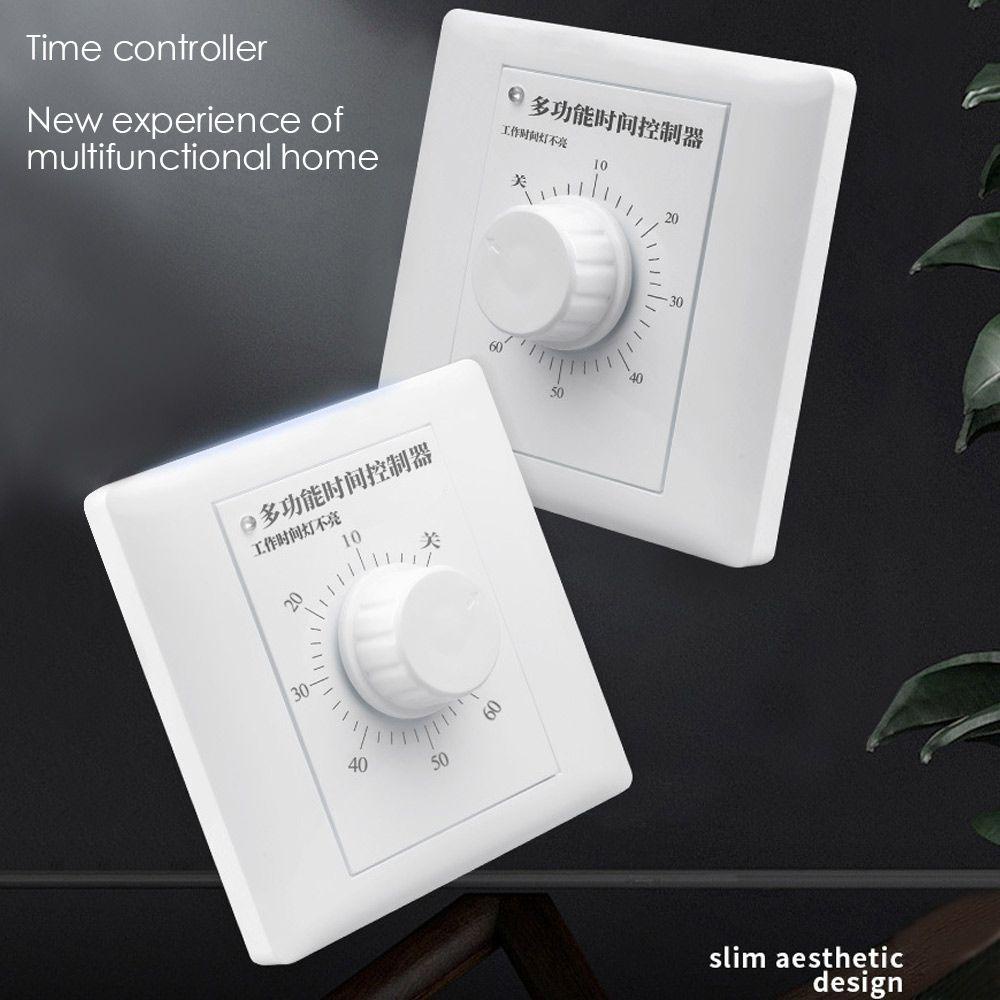 POPULAR Timer Switch Safe Aplikasi Lebar 86*86mm Time Control Interruptor