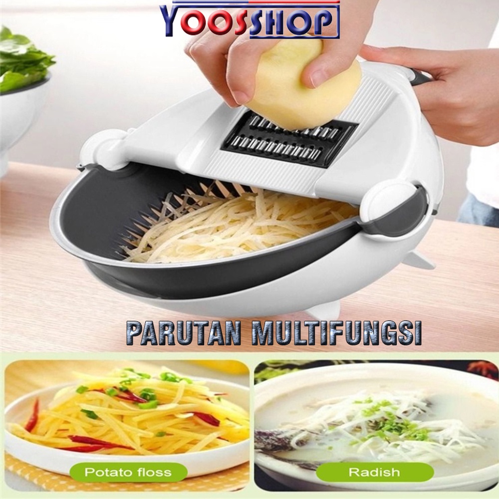 Parutan Sayur Keju Wortel Kentang Bawang Singkong Serbaguna Alat Pengiris Peralatan Dapur-2
