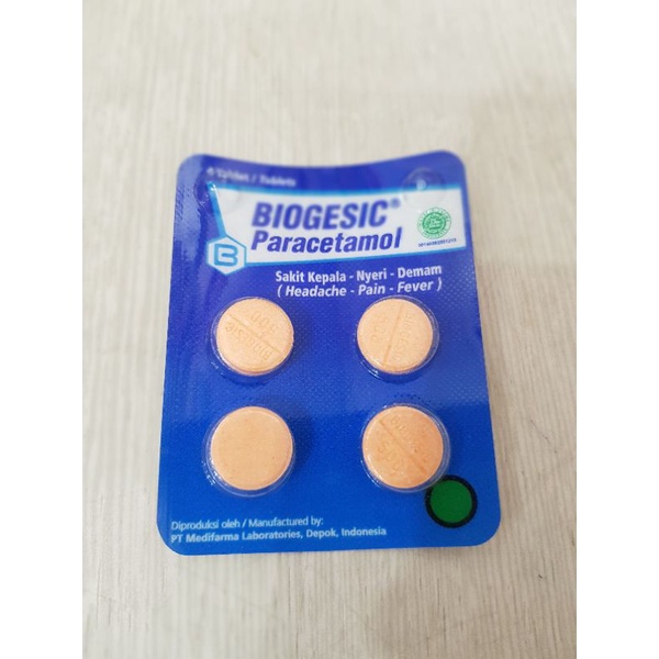 Biogesic Tablet / Sakit Kepala / Sakit Gigi / Nyeri