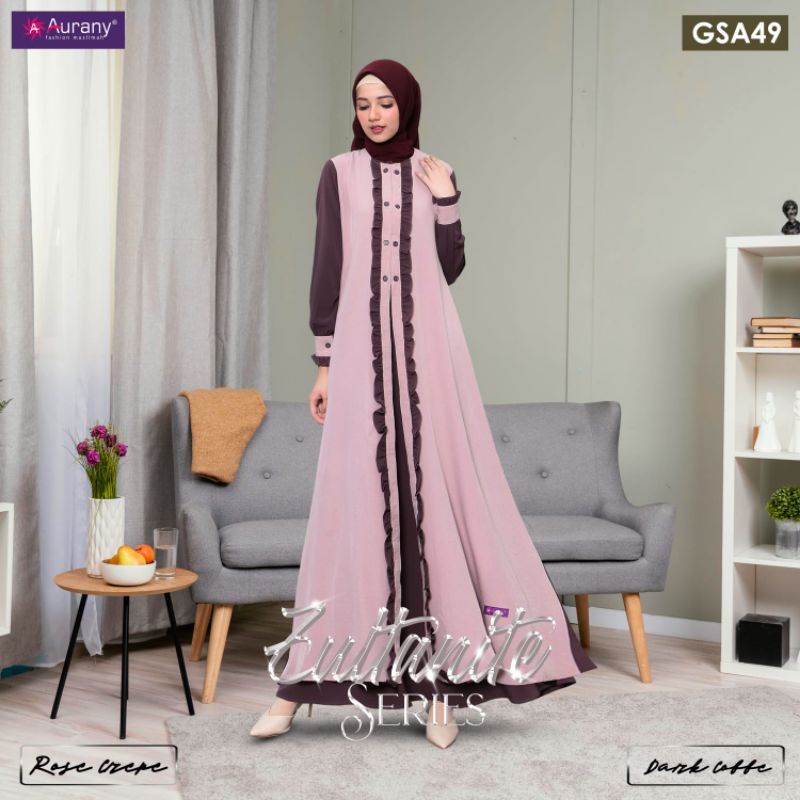 GAMIS GSA 49 AURANY ©  LOOK SYARI &amp; ELEGAN