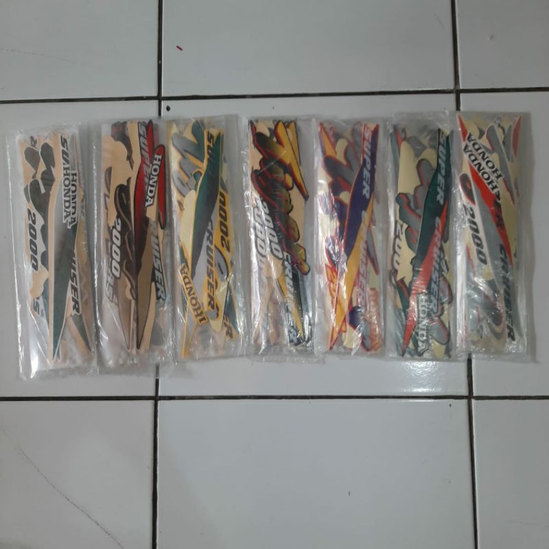 striping stiker Tiger 2000 ori tiger lama fullset