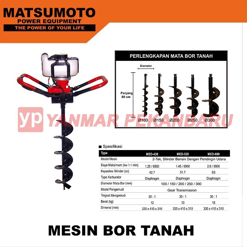 Mesin Bor Tanah / Auger MATSUMOTO