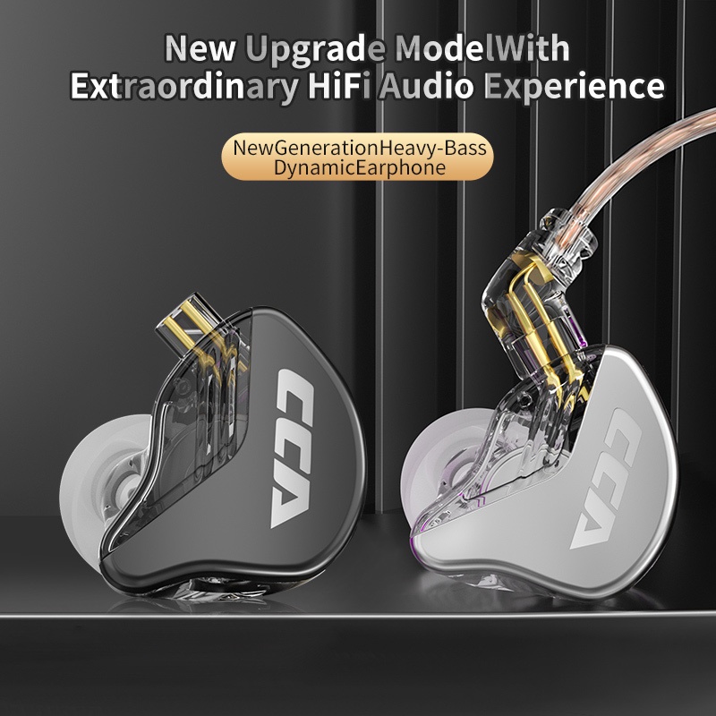 CCA CRA HiFi  In Ear  Metal Earphone with MIC - GARANSI RESMI