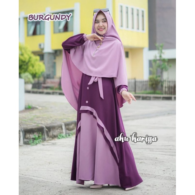 SET GAMIS NASYIFA ORI AKU KARISSA GAMIS SYARI MURAH TERBARU 2021 BEST SELLER