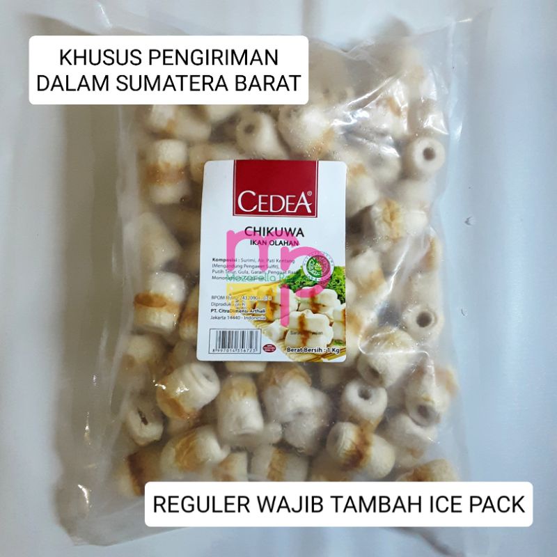 

Cedea Chikuwa mini 1kg (KHUSUS SUMBAR, REGULER WAJIB TAMBAH ICE PACK)