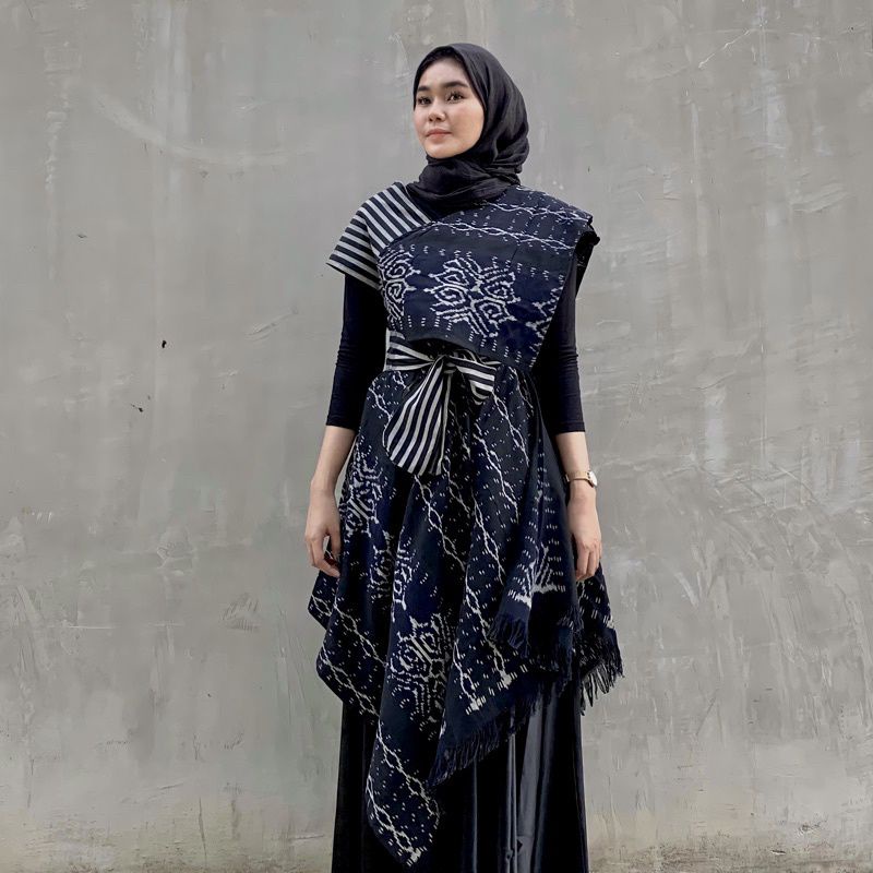 Jual Dress wanita kekinian dress tenun dress kondangan baju kantor