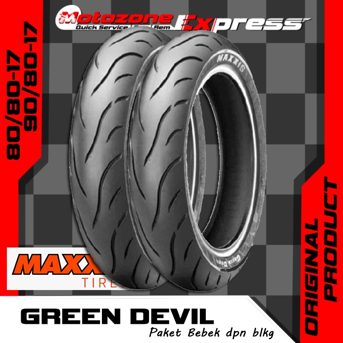 PAKET BAN DEPAN & BELAKANG MOTOR BEBEK & LAKI YAMAHA JUPITER Z1, MX KING, VISION R, HONDA GTR150, SU