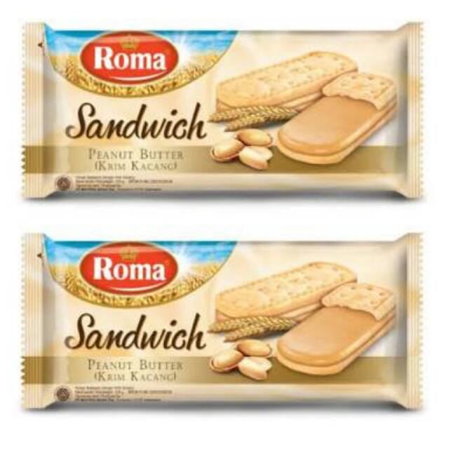 

Roma Sandwich kacang 216 gram