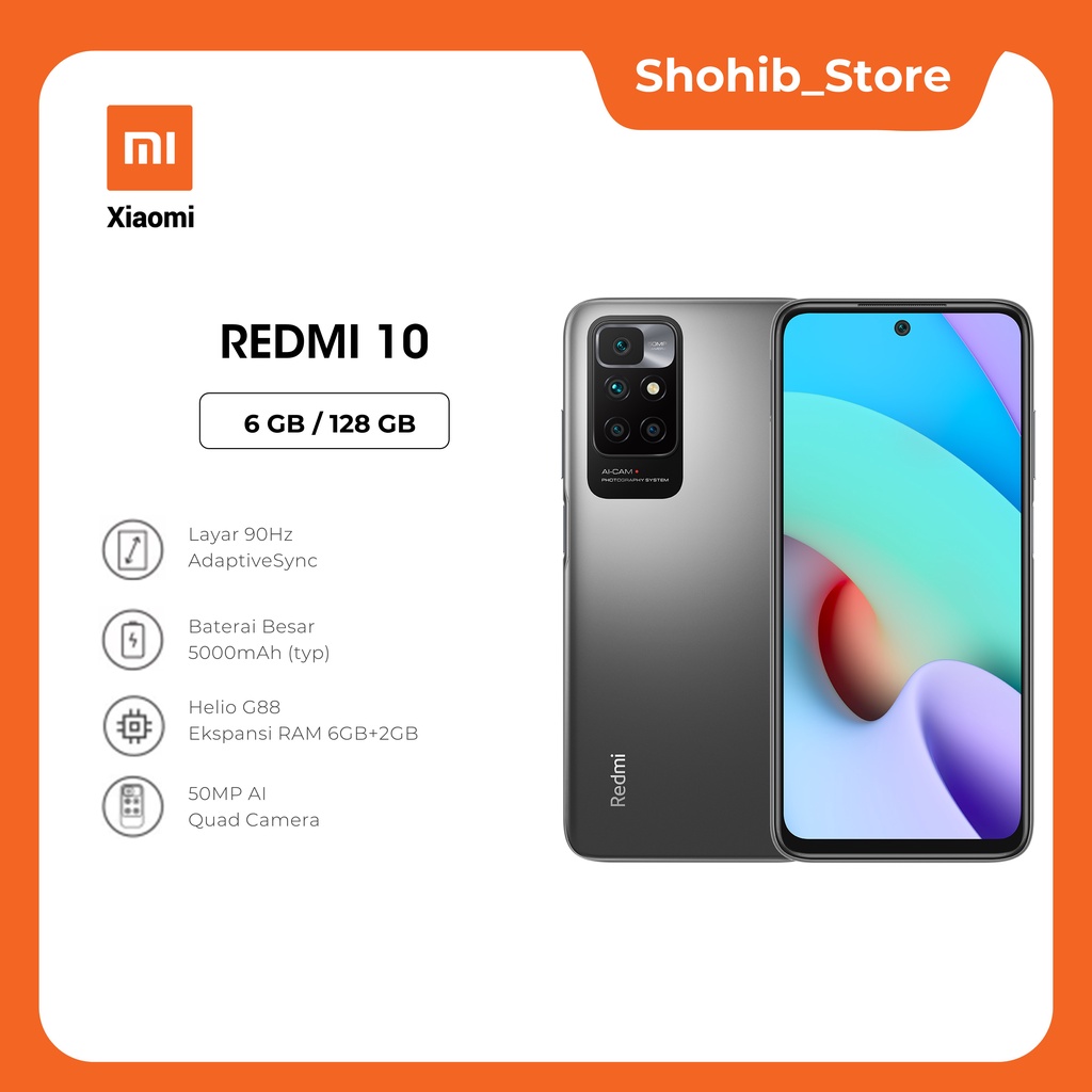 Xiaomi Redmi 10 6/128 Garansi Resmi