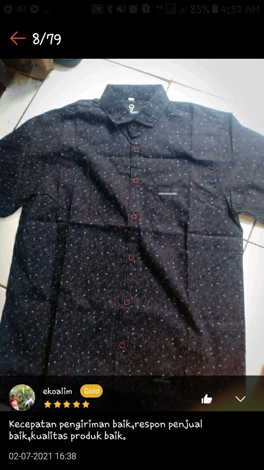 Kemeja Pria Lengan Pendek Greenlight Super Premium Standar Distro