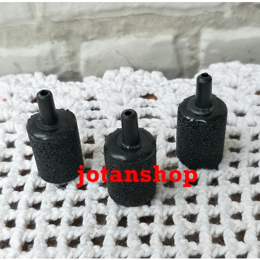 batu aerator airstone 2cm L2 HITAM aerasi air stone gelembung udara aquarium