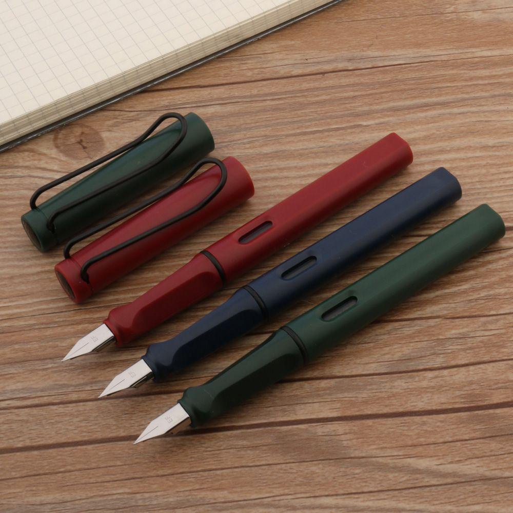 AUGUSTINA Fountain Pen Posture Correction Frosted Blue Red Green Writing Pen Office Gift EF F Nib Stationery Calligraphy Pen