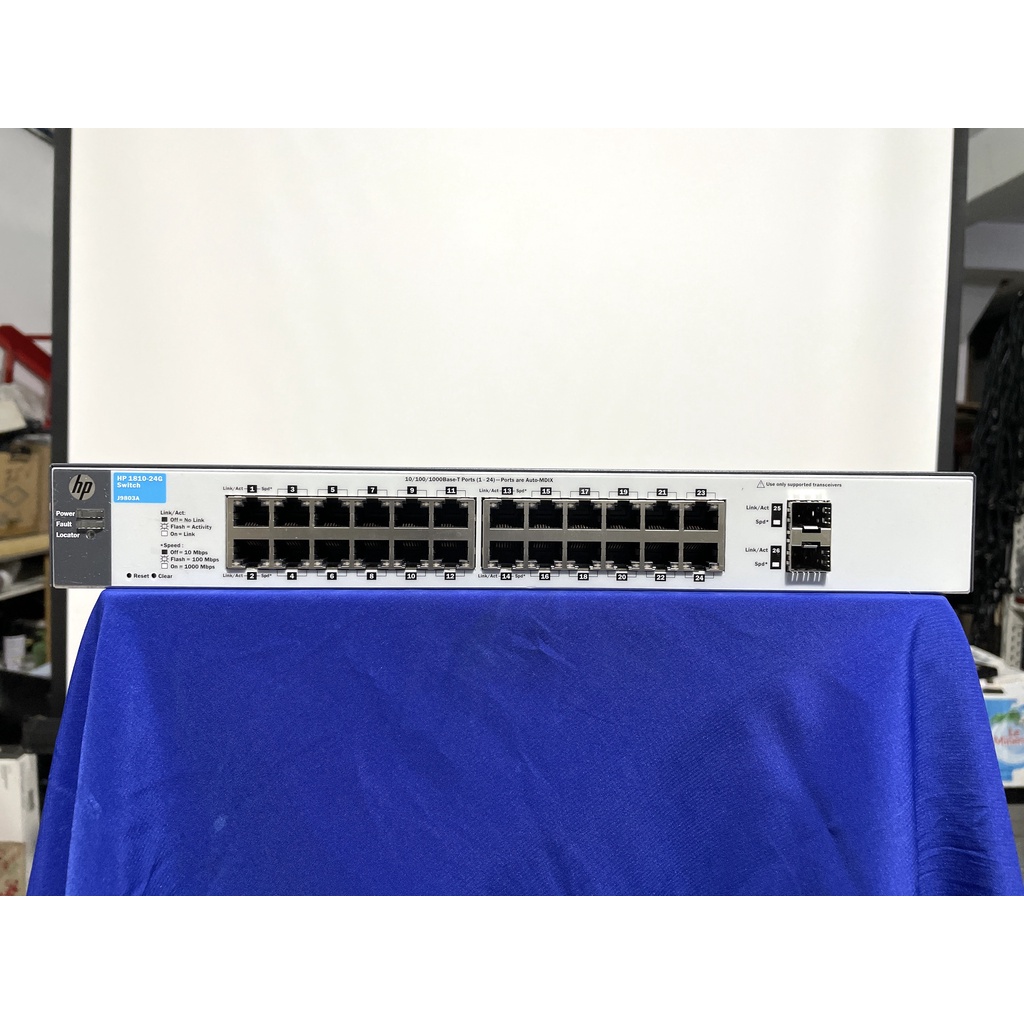 switch hub hp 1810 24g j9803a 24 port gigabit web base manage