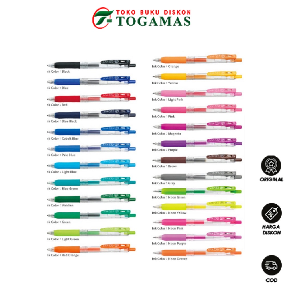 

BEST SELLER !! BALLPEN BOLPOINT PULPEN SARASA CLIP 0.5 ZEBRA