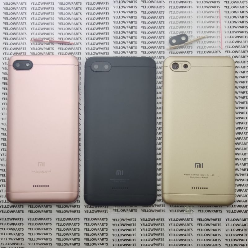 BACKDOOR BACKCASE TUTUP BELAKANG CASING XIAOMI REDMI 6A DUALSIM ORIGINAL