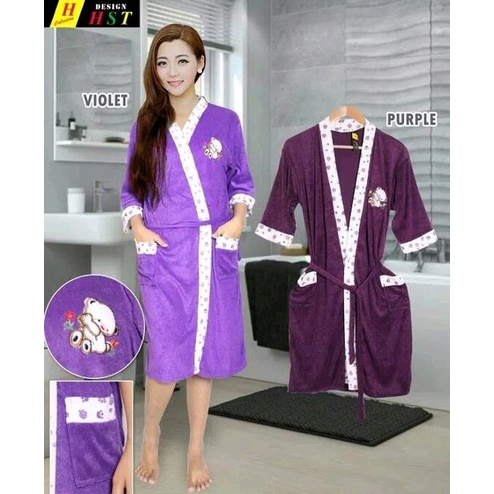 Baju Handuk Wanita Kimono Handuk Wanita Baju Mandi Wanita Dewasa