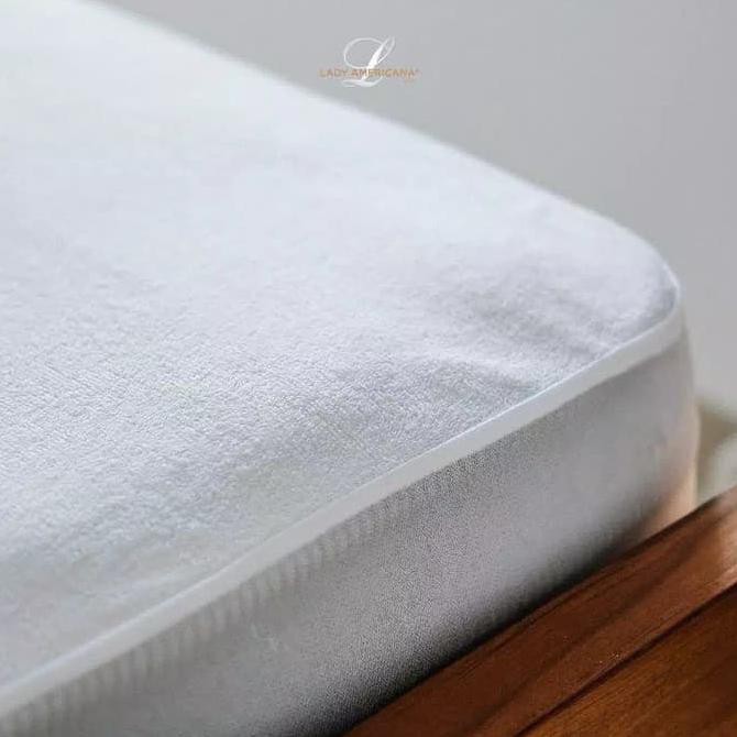 J7H3 160 X 200 Lady Americana Pelindung Kasur Anti Air Matras Protector 8S9O