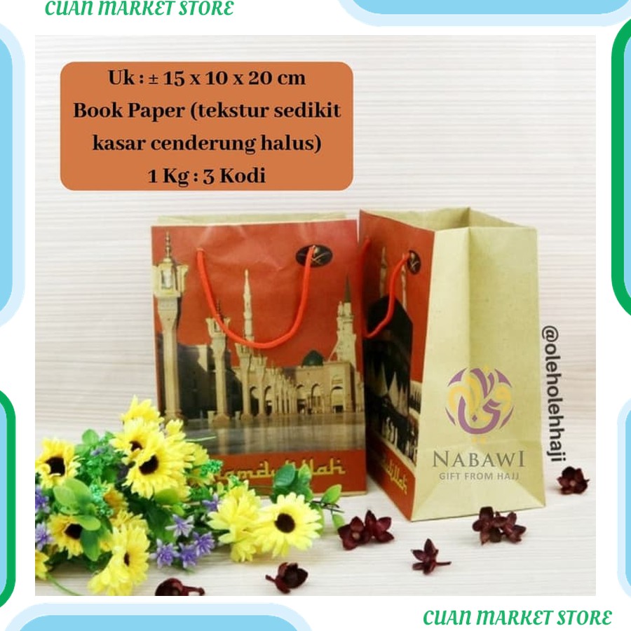 

Paper Bag Haji / Tas Haji / Tas Kertas Haji Kecil (20 PCS) Kualitas Premium