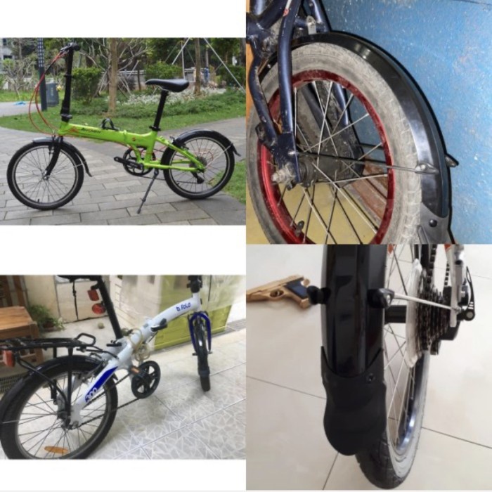 Spakbor Depan Belakang Sepeda lipat 20 inch Fender Mudguard