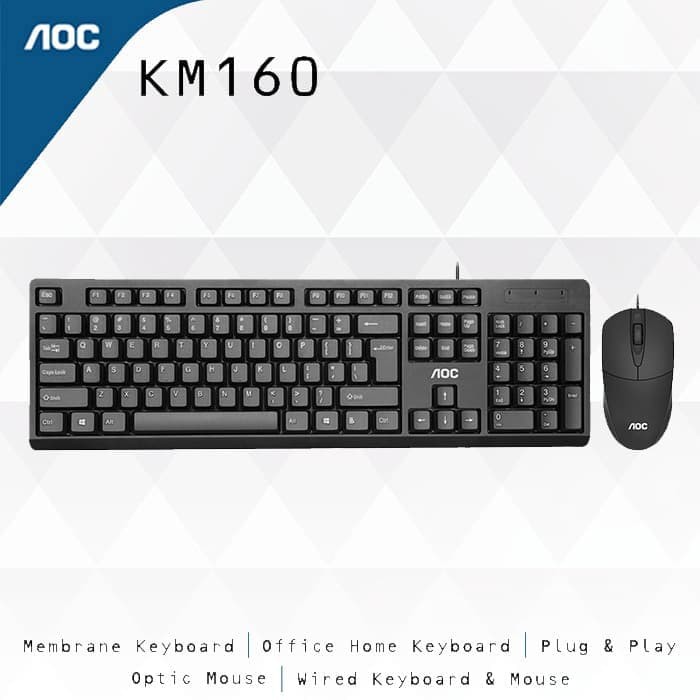 Keyboard Mouse AOC KM160 - Bundled Keyboard Mouse AOC KM160
