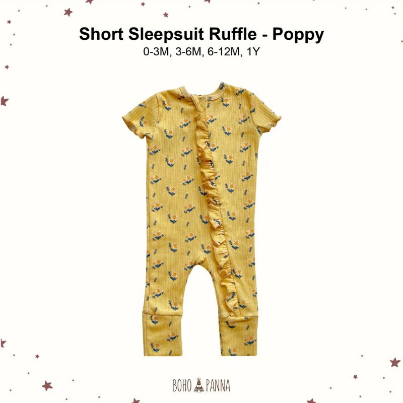 Bohopanna - Bohobaby Short Sleepsuit Ruffle New