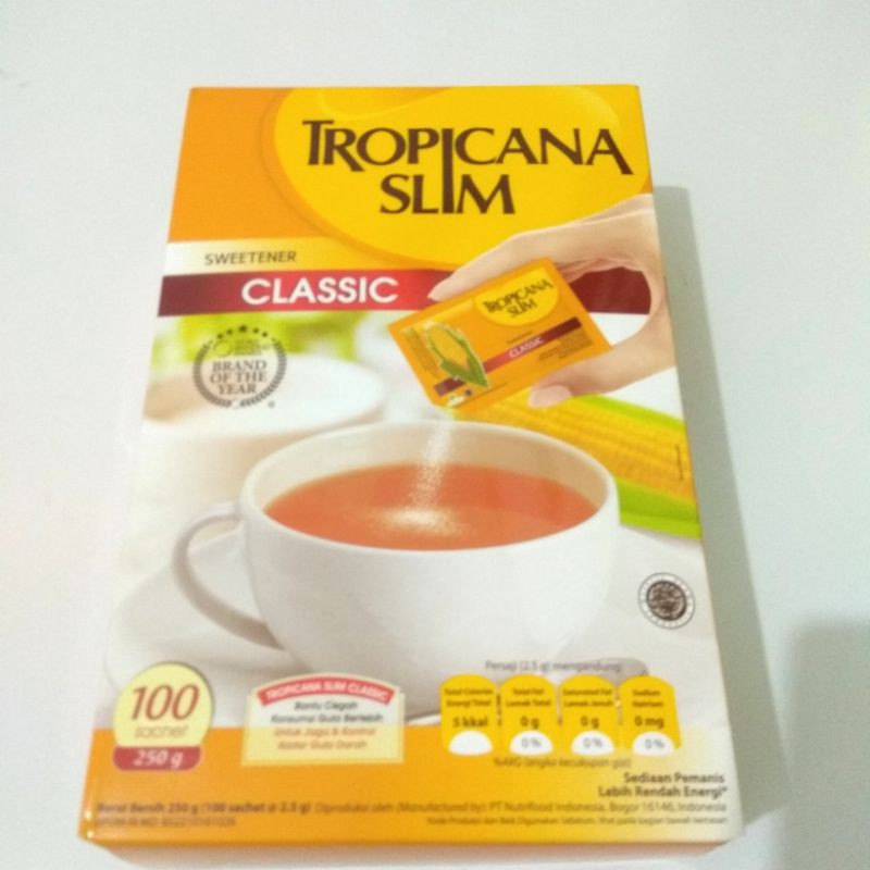 

Tropicana Slim Sweetener Classic-Halal-100 Sachet